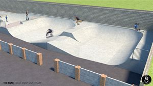 Cold Knap Skatepark Design (Perspective 3)